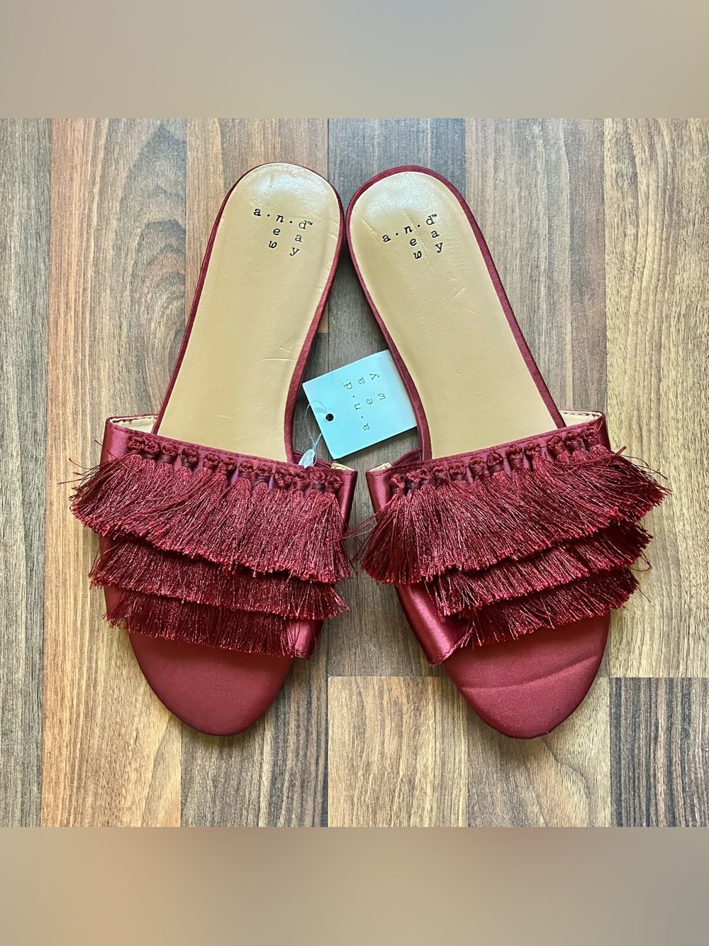 NWT a new day fringe sandals
